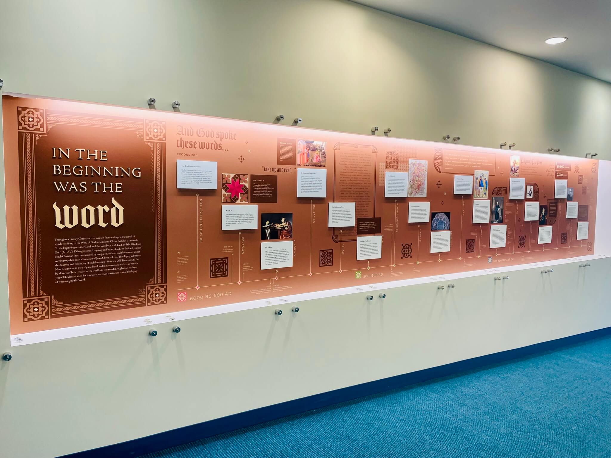 "In the beginning was the Word": New Library Display